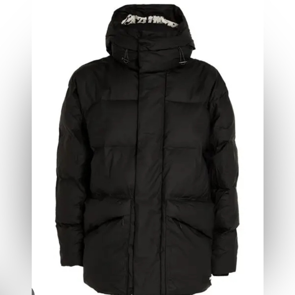 Rains Black Puffer Jacket SZ M NWT